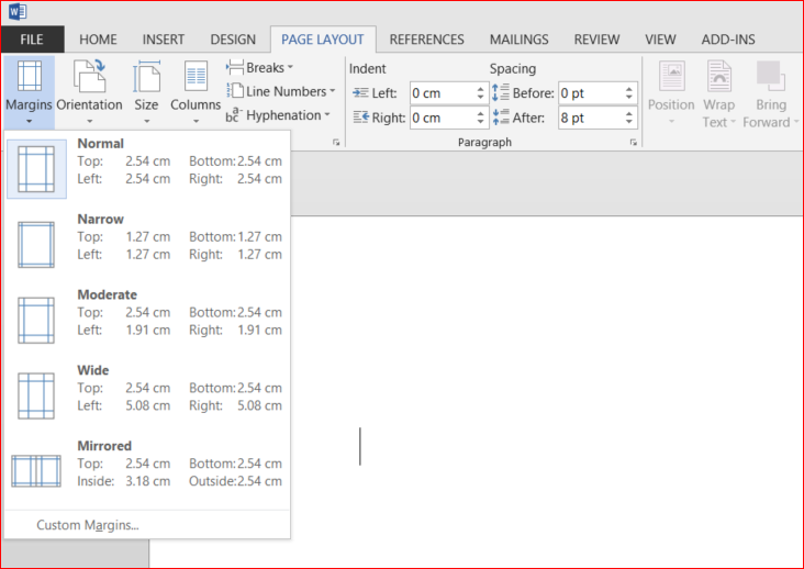 Getting Down To Work Microsoft Word Page Layout View 2 